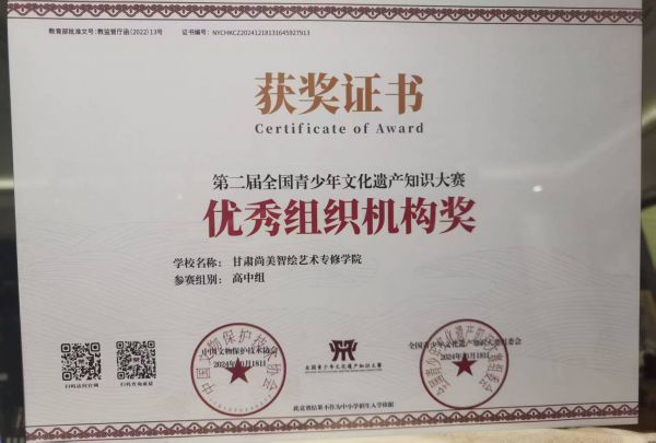 祝贺！尚美智绘艺术学院学子在全国书画大赛中斩获佳绩