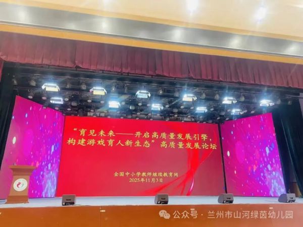 聚焦游戏育人，共筑发展之路 ——协会副会长单位参加“育见未来”论坛暨专家入园指导活动