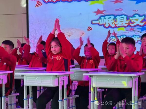课桌燃活力，少年展风采——岷县文武学校开展课桌舞比赛活动